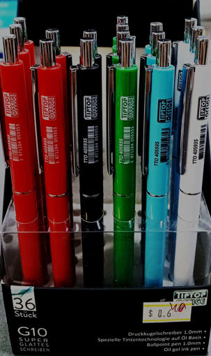 Picture of Retractable Pen Blue Tip Top