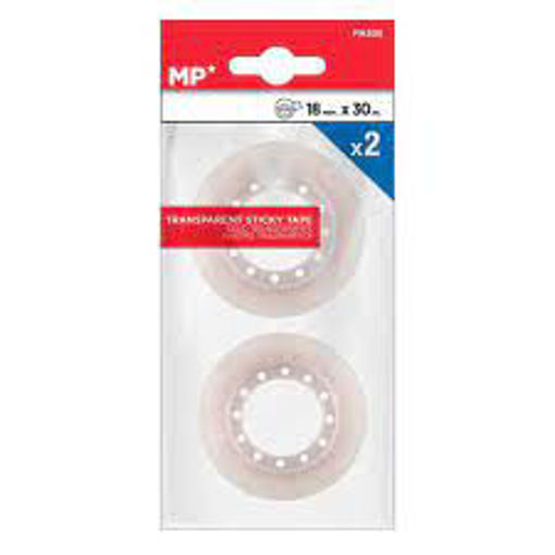 Picture of Transparent Sticky Tape (Set of 2) 19mmx33m MP