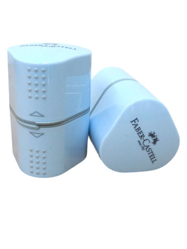 Picture of Trio Sharpener with Barrel Sky Blue Grip Faber-Cas