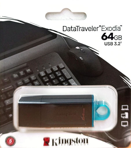 Picture of USB 64GB Black Kingstone 3.2