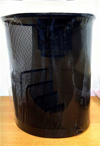 Picture of Waste Basket/ Bin Black +Desk Organiser