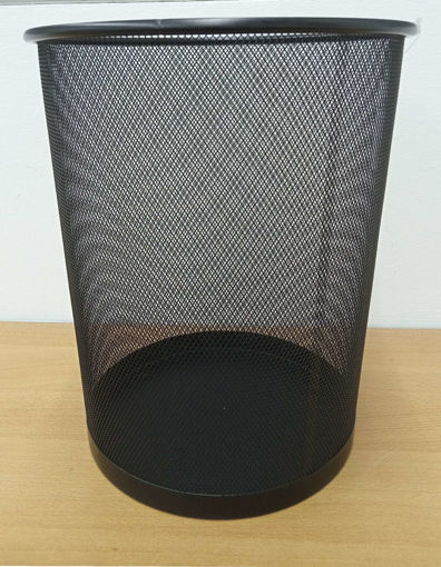 Picture of Waste Basket/ Bin Black Metal