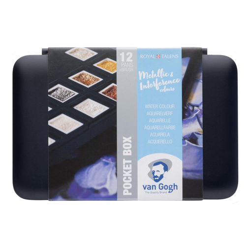Picture of Watercolor 12colors Metallic Pocket Box Vangogh