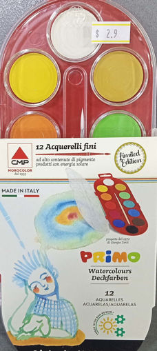 Picture of Watercolor 12colors With Brush Primo