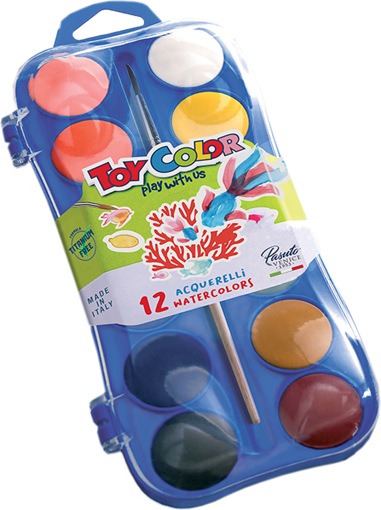 Picture of Watercolor 12colors With Brush Toycolor