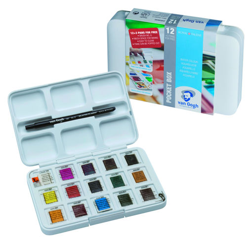 Picture of Watercolor 12colors With Brush Vangogh