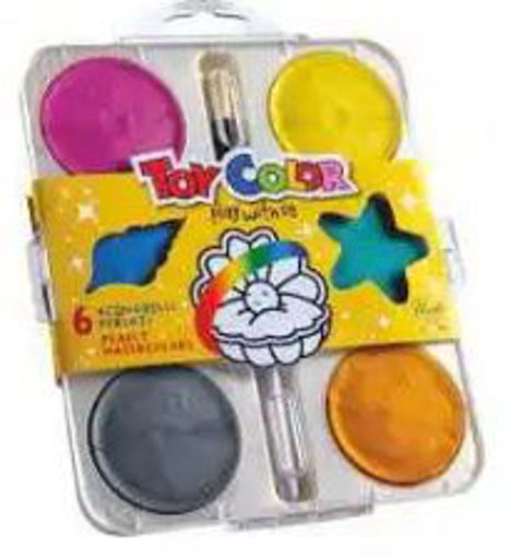 Picture of Watercolor 6colors Metallic With Brush Toycolor