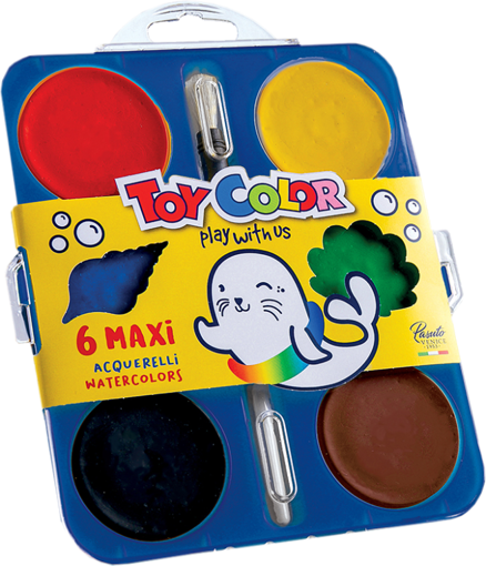 Picture of Watercolor 6colors With Brush Toycolor