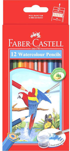 Picture of Watercolor pencils 12colors With Brush Faber-Caste