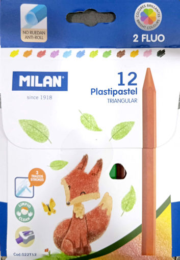 Picture of Wax pens 12colors Triangle Milan