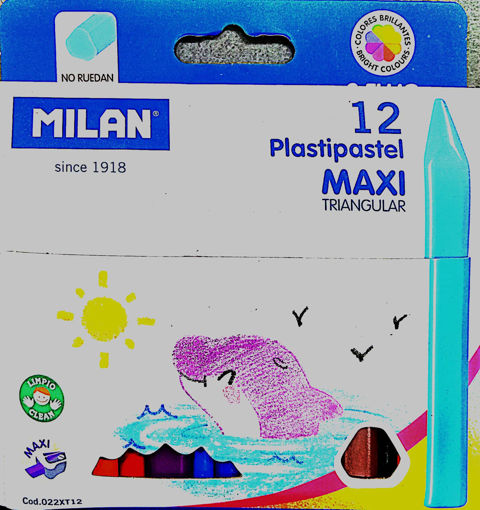 Picture of Wax pens 12colors Triangle Milan