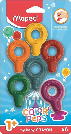 Picture of Wax pens 6colors Early Age Color Peps Maped