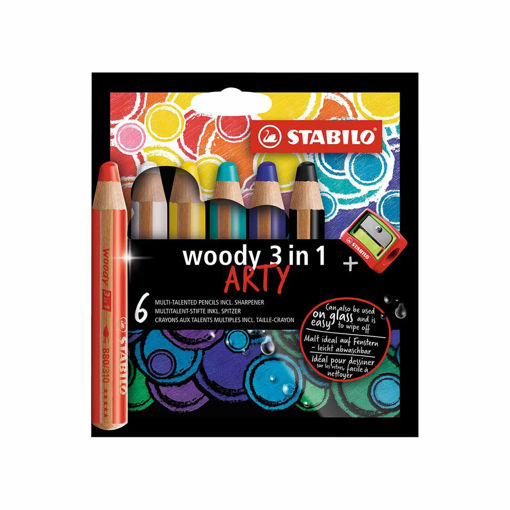 Picture of Wax pens 6colors Wood Stabilo