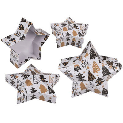 Picture of Box For Gift White Stars Out of the blue