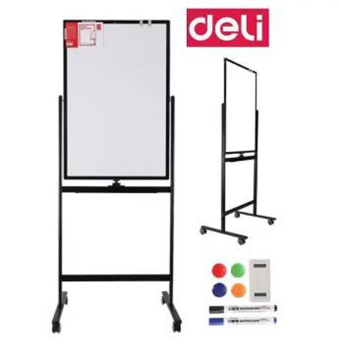 Picture of WhiteBoard 60x90cm Double Sided w Stand Deli