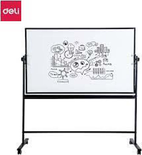 Picture of WhiteBoard 90x150cm Double Sided w Stand Deli