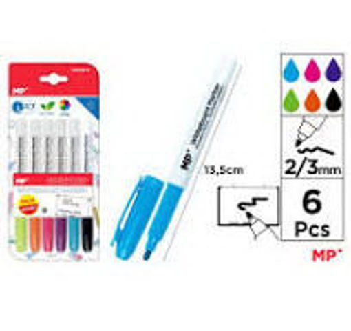 Picture of WhiteBoard Marker 6colors (2-3)mm Non Toxic MP