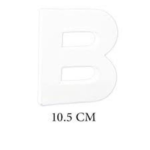 Picture of Wood 10.5cm White Letter Hand Craft,B