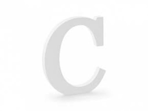 Picture of Wood 10.5cm White Letter Hand Craft,C