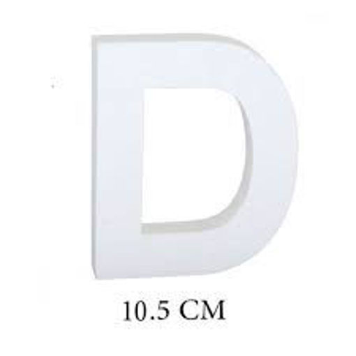 Picture of Wood 10.5cm White Letter Hand Craft,D