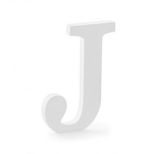 Picture of Wood 10.5cm White Letter Hand Craft,J