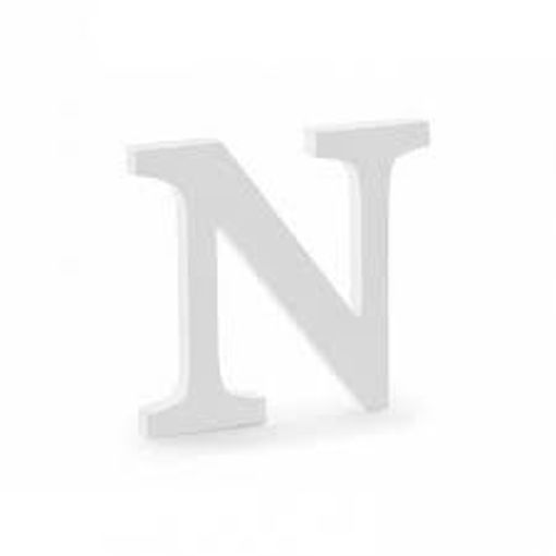 Picture of Wood 10.5cm White Letter Hand Craft,N