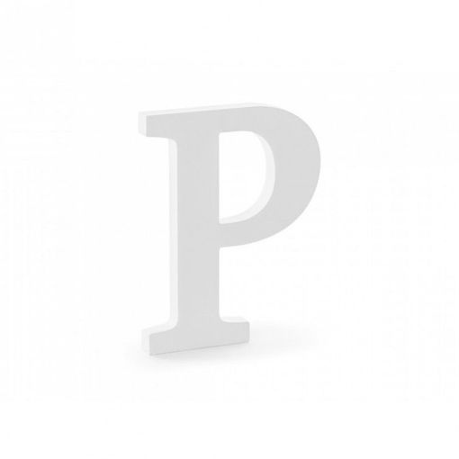 Picture of Wood 10.5cm White Letter Hand Craft,P