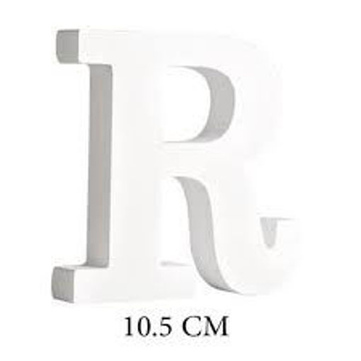 Picture of Wood 10.5cm White Letter Hand Craft,R
