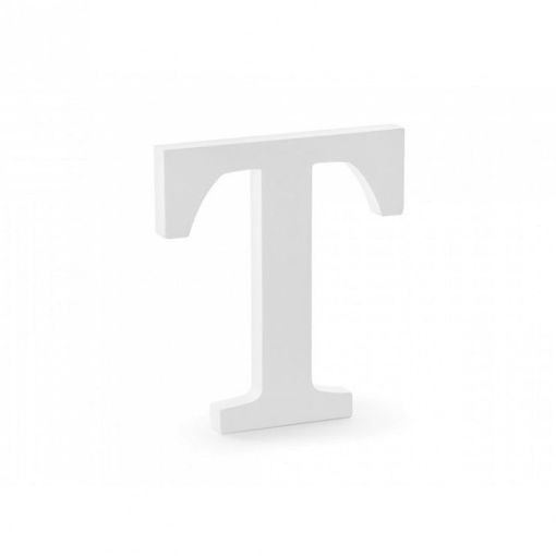 Picture of Wood 10.5cm White Letter Hand Craft,T