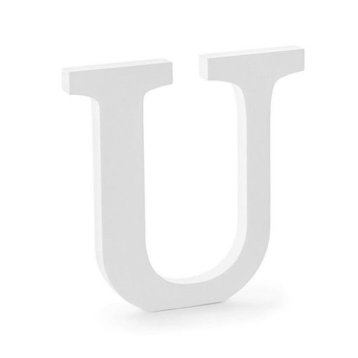 Picture of Wood 10.5cm White Letter Hand Craft,U