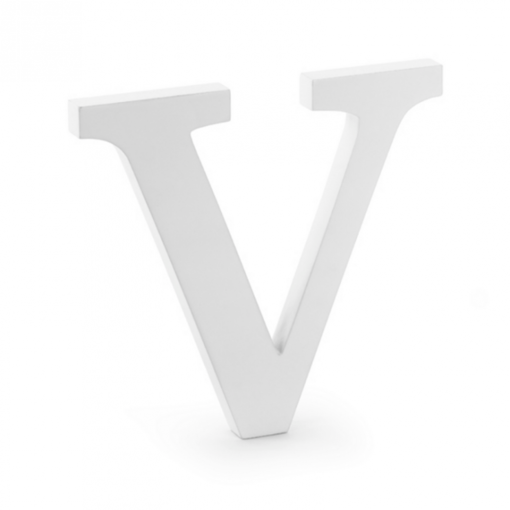 Picture of Wood 10.5cm White Letter Hand Craft,V