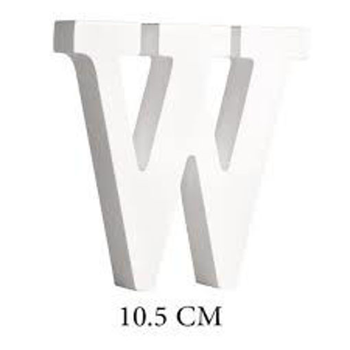 Picture of Wood 10.5cm White Letter Hand Craft,W