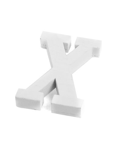 Picture of Wood 10.5cm White Letter Hand Craft,X