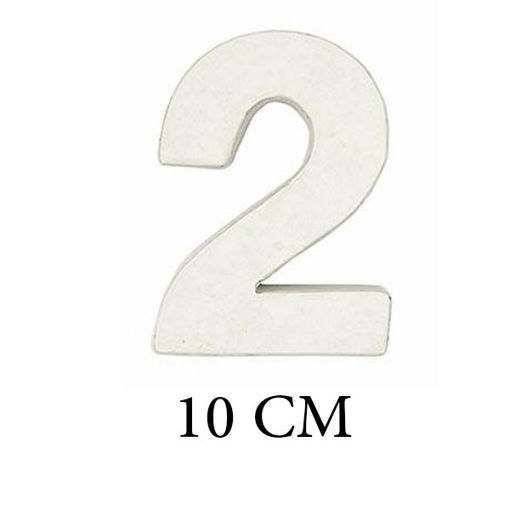 Picture of Wood 10cm White Number Hand Craft,2