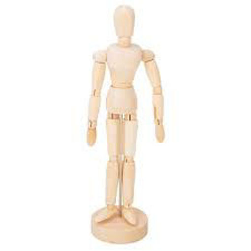 Picture of Wooden Mannequin 20cm ; Male