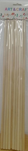 Picture of Wooden Sticks 30cm 10pcs Round Hand Craft