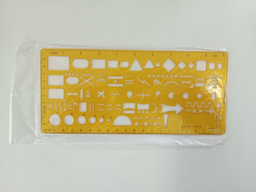 Picture of Architectural Ruler Geometric Templates