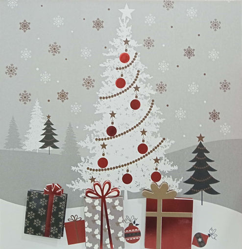 Picture of Boite cadeau noel carre  avec motif