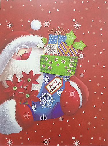 Picture of Boite cadeau noel moyen avec motif