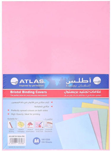 Picture of Bristol Cardboard A4 100 Sheets Colored