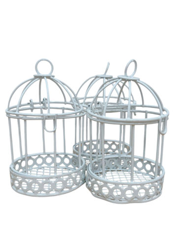 Picture of Cage Small White Metal