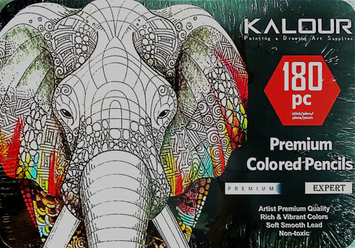Picture of Colour Pencil 180colors Metal Box Kalour