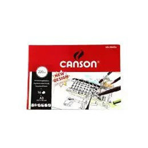 Picture of Drawing Paper A3 16 Sheets White 220g Canson