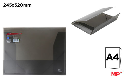 Picture of Elastic File A4 Black Plastic MP