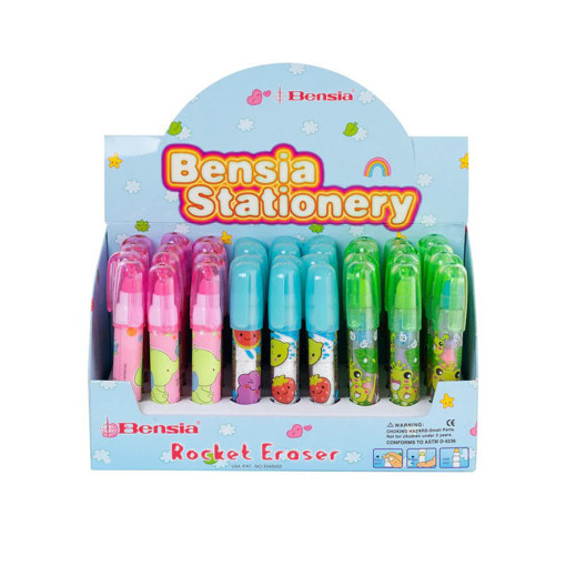 Picture of Eraser Pencil Rocket Neon Color Bensia