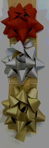 Picture of Ribbon Assorted Colors Flower, With Card