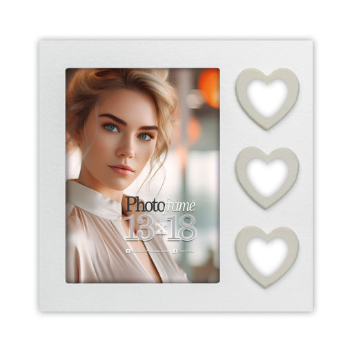 Picture of Wooden Frame 13x18cm White Zep ; Merida