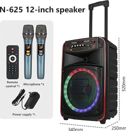 Picture of Speaker + 2 Microphones, Rechargeable