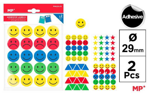 Picture of Stickers Multi Colors 2pcs Smiley You MP