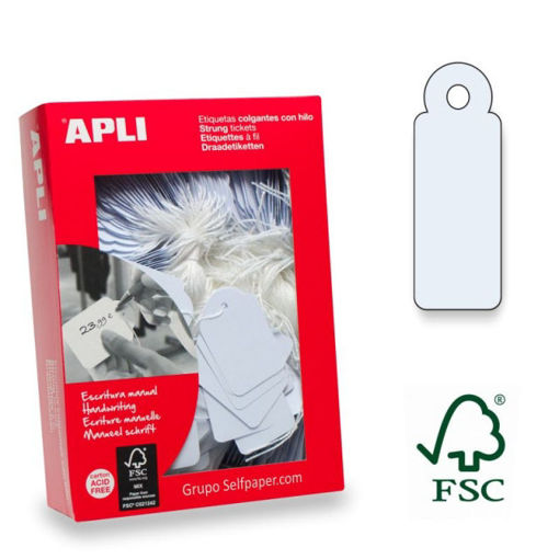 Picture of String Tags 13x34mm APLI